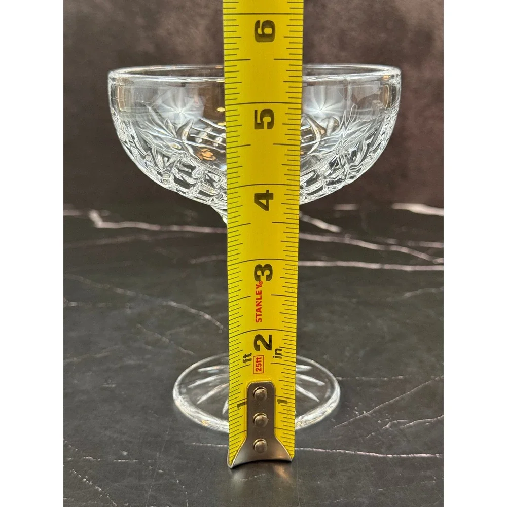 Godinger Dublin Champagne Coupe Glass 6 oz.  5 1/2in Tall